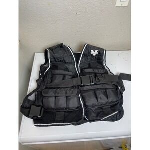 VALEO Weighted Training Vest Fitness Workout Gear Black Adjustable